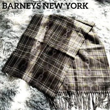 [ BARNEY'S NEW YORK ] 체크 무늬 머플러 이탈리아제