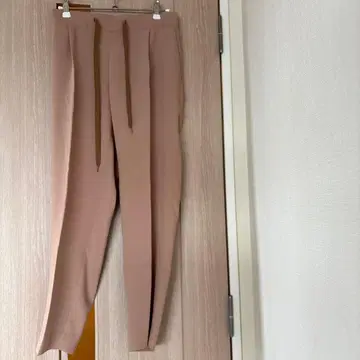 la.f 슬림핏 캐주얼 팬츠 드로우 스트링 포함