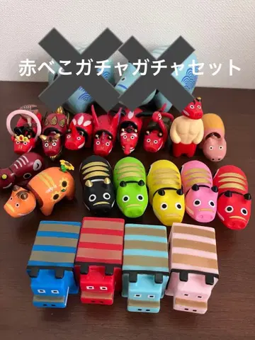 컬러풀 아카베코 캡슐 토이 세트