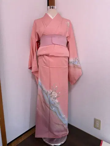 츠케사게 핑크 동백꽃 금채 새상품급