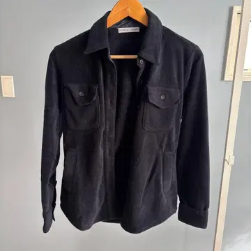 TSUMORI CHISATO 블랙 플리스 소재 긴팔 셔츠