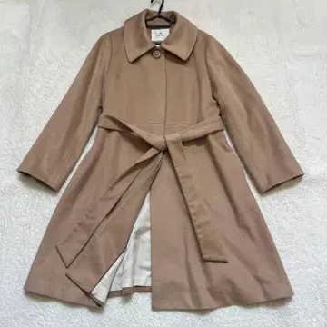 새상품급 ef-de 에프데 캐시미어 100% 롱 코트 베이지 빅 사이즈