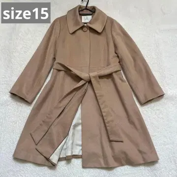 ef-de 에프데 캐시미어 100% 롱 코트 베이지 빅 사이즈 15