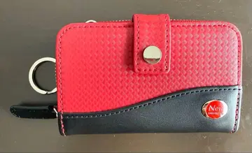 노이인테레쎄 가죽 키케이스 레드/블랙