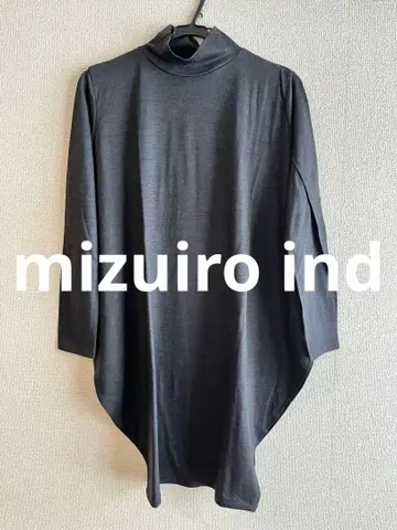 [택 포함 새상품] mizuiro ind 그레이 긴팔 튜닉 울 100%