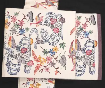 순수 실크 지 본홍형 나고야 오비 야마다 공방