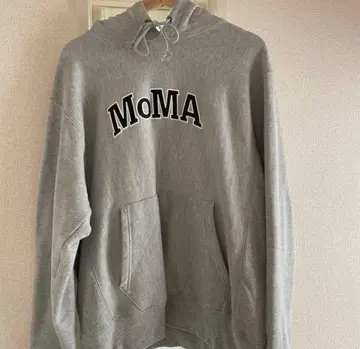Champion MoMA 로고 후드티 M 사이즈 그레이