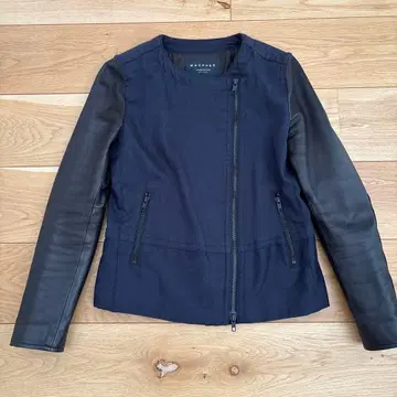 MACPHEE 노카라 자켓 네이비/블랙