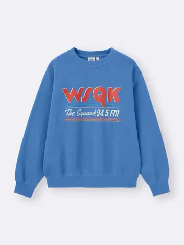 GU 기묘한 이야기 맨투맨 L BLUE WSQK