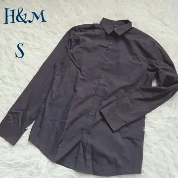 [ 에이치앤엠 ] 블랙 셔츠 긴팔 Y셔츠 S 비즈니스 포멀 출퇴근 무지