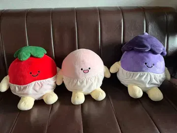 베지마루 봉제 인형 3종 세트 (토마토/복숭아/가지)