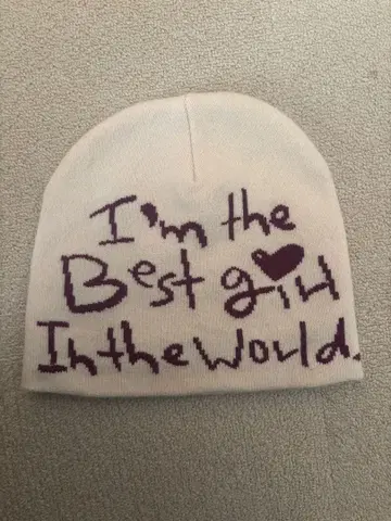 티나:조준 니트 모자 크림색