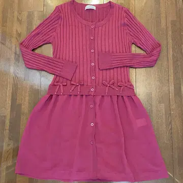 GALLERY VISCONTI 마젠타 가디건 드레스 사이즈 2