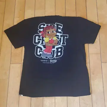 완판 레어 비레전드 후지야 콜라보 블랙 T셔츠 L사이즈 페코짱