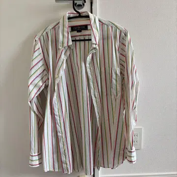 FAT TYO 스키니 스트라이프 긴팔 셔츠