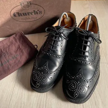 [ 새상품급 ] 처치스 버우드 스터드 윙팁 가죽 신발 90F