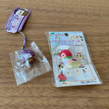 헬로키티 스트랩 홋카이도 카가와 한정판 숏케이크 모티브