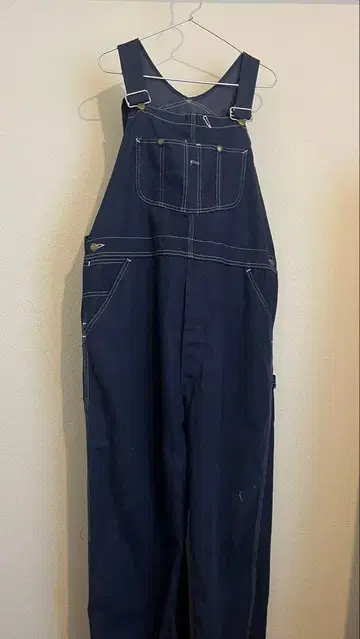 구제 데님 오버롤