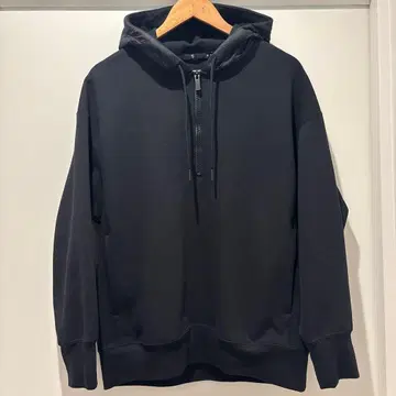 유니클로 +J 드라이 맨투맨 하프 지퍼 후드티 미사용