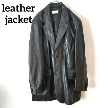 빈티지 가죽 테일러드 자켓 가죽 자켓 천연 가죽