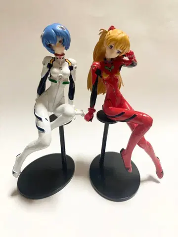 영 에이스 부록 아야나미 레이 & 아스카 피규어