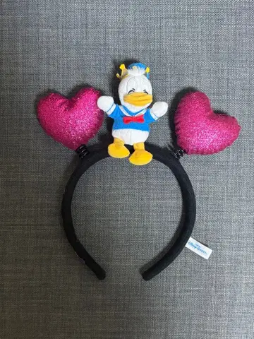 도널드 덕 하트형 머리띠