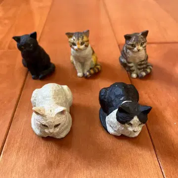 하시모토 미오 고양이 조각 가챠가챠 피규어