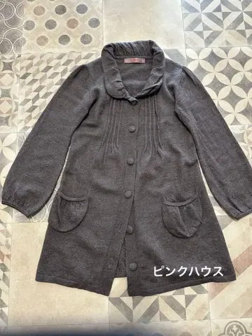 PINK HOUSE 핑크하우스 짙은 갈색 가디건