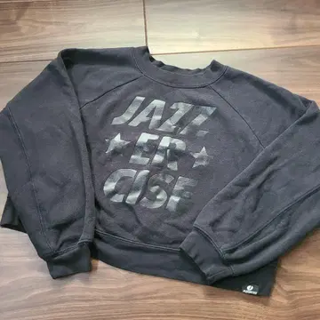 JAZZERCIZE 재즈사이즈 맨투맨 트레이닝복 블랙