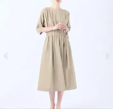 tomorrowland ballsay 카키 베이지 원피스 7부 소매