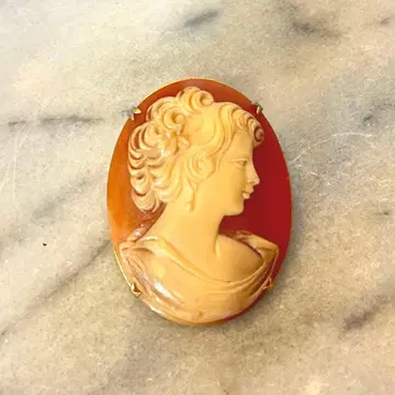빈티지 카메오 브로치