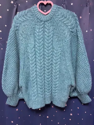 select MOCA 헤링본 돌먼 오버 니트