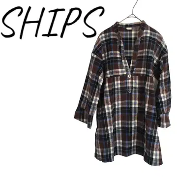 [ SHIPS ] 쉽스 여성용 상의 체크 무늬