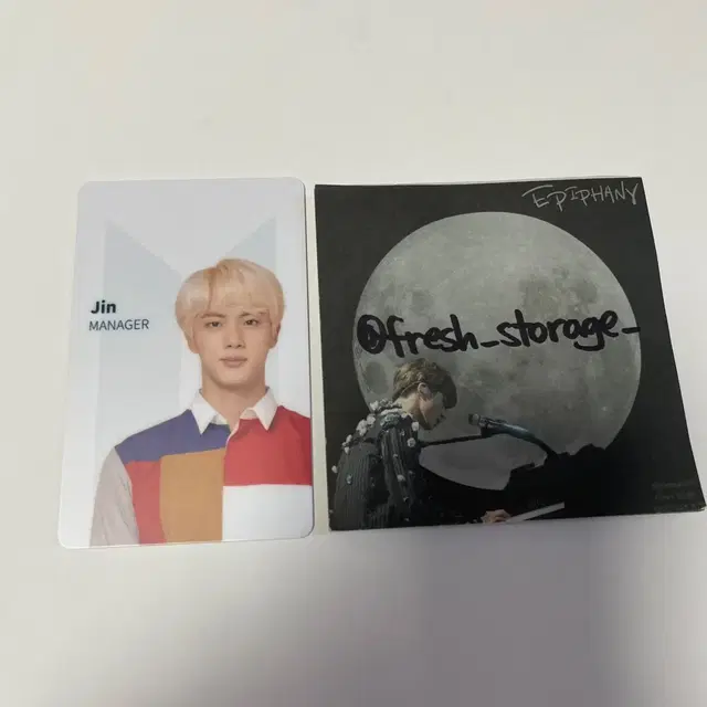 방탄소년단 석진 포카 BTS WORLD 비월 비티에월드 매니저