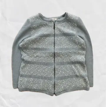 00s vintage Saint Joie 그레이 니트 가디건