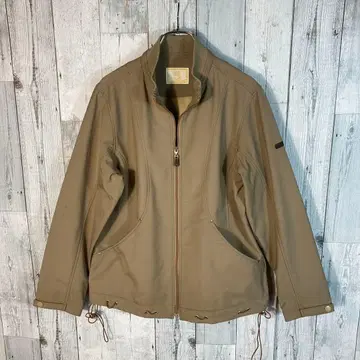 Masters 베이지 남성용 L 사이즈 풀 지퍼 자켓