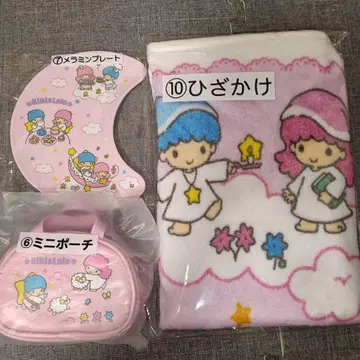 산리오 키키라라 행운 복권 멜라민 플레이트 무릎 담요 미니 파우치