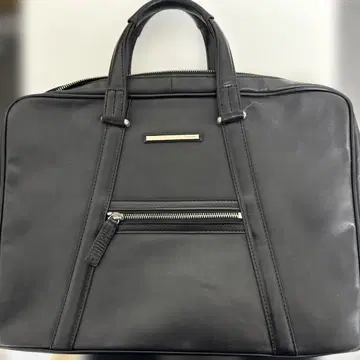 캘빈 클라인 블랙 가죽 비즈니스 백