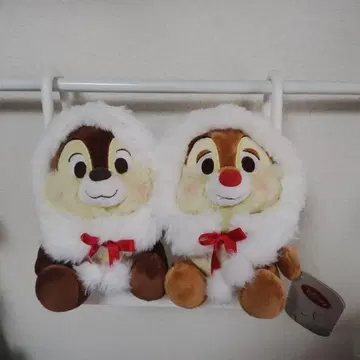 칩&데일 봉제 인형 크리스마스 별 패턴 케이프