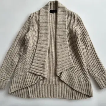 UNTITLED 울 니트 가디건 베이지 두꺼운 원단 2