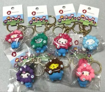 산리오 미야쿠미야쿠 변신 마스코트 파스텔 키링 컴플리트