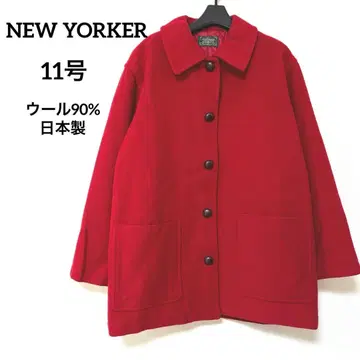 NEW YORKER 울 코트 싸개 버튼 빅 사이즈 11호 L