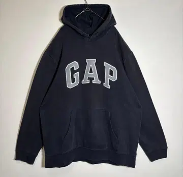 GAP 네이비 로고 후드 부착 후드티