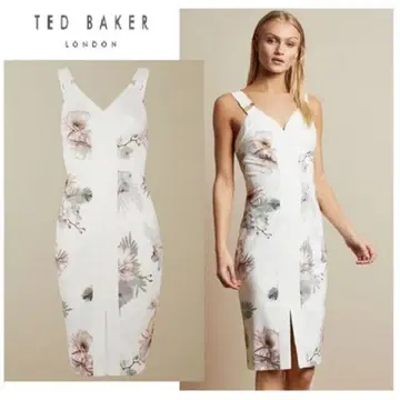 TED BAKER 플라워 프린트 타이트 드레스