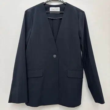 OPAQUE CLIP 노카라 자켓 네이비 포멀 L 사이즈