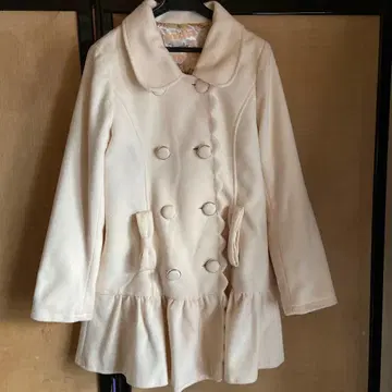 M 사이즈 리즈메로 스캘럽 리본 코트 마이멜로디