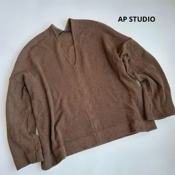 AP STUDIO V넥 오버 사이즈 풀오버 울 니트
