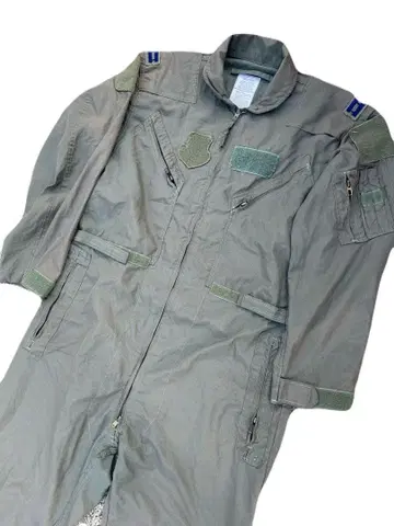 미군 실물 CWU-27P 대위 와펜 부착 츠나기 플라이트 수트 44L