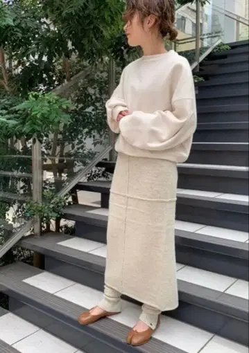 TODAYFUL 백슬릿 니트 스커트