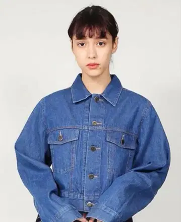 푸뉴즈 데님 자켓 게 자수